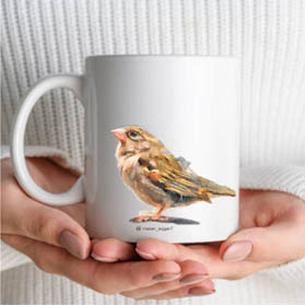 Sparrow mug